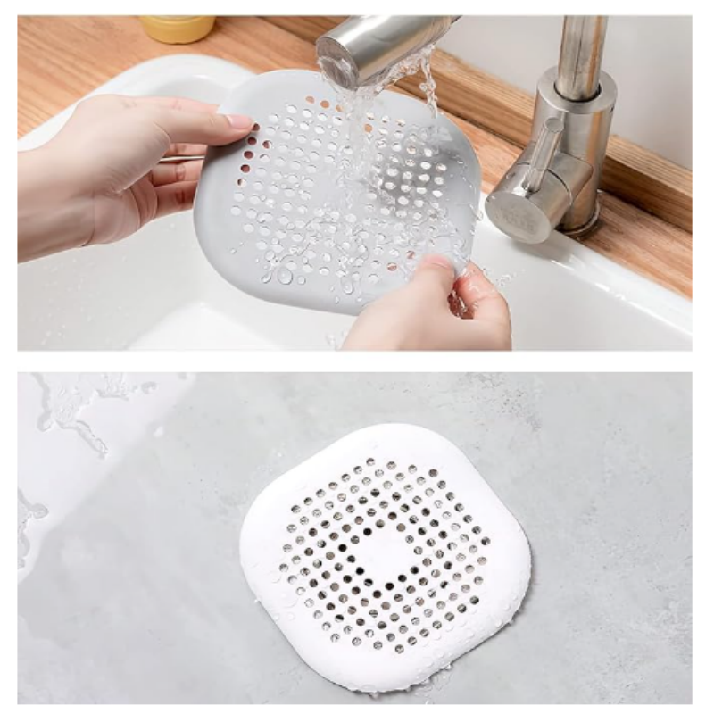 Shower Drain Hair Catcher Bathtub Stopper Home Protectors with Sucker Water Trap Sink Cover for Bathroom Bathtub and Kitchen