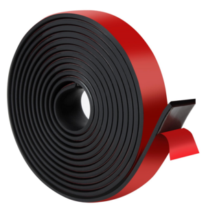 Adhesive Rubber Strips with Adhesive Backing Self Stick Neoprene Solid Rubber Sheets Rolls Strips for Gaskets Pads Seals Crafts