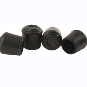 Factory Wholesale Rubber  Chair Leg Tips Caps Non-Slip Rubber Leg Tips 1-inch Black Chair Leg Floor Protectors