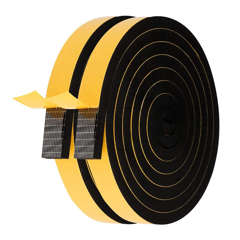 EPDM Foam Self-adhesive Tape Closed Cell Adhesive Sponge Foam Rubber Seal Strip CR Sealing Strips