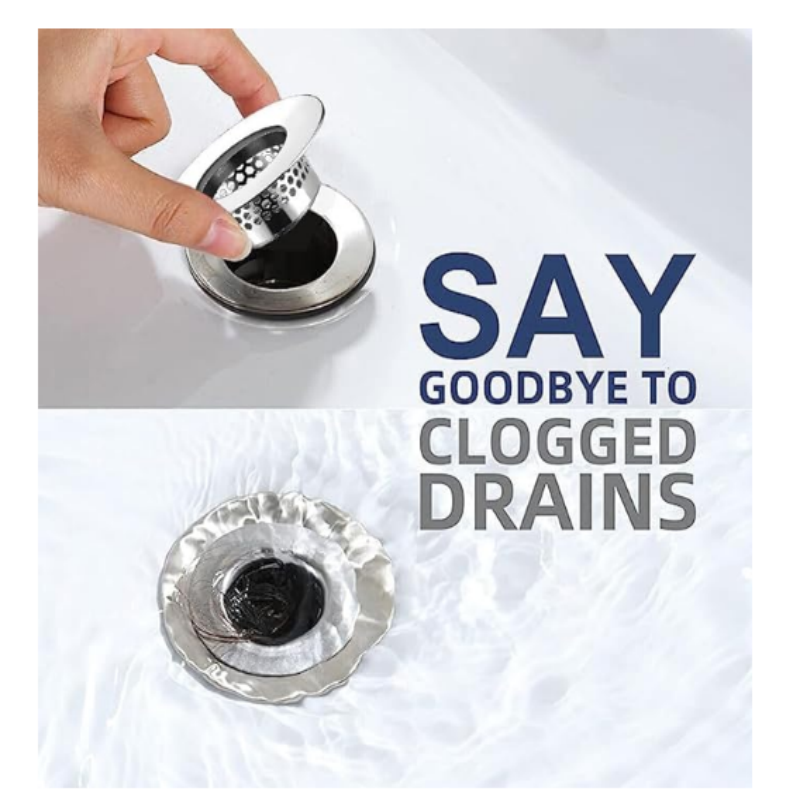 Bathroom Sink Strainer Bathtub Drain Cover Lavatory Sink Drain Strainer Hair Catcher for Laundry Utility RV Sink