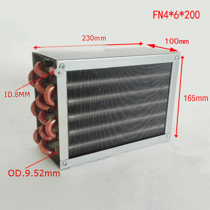 Air Cooled Condenser FN4X6X200 12V/24V/110V/220V Finned Tube Refrigeration Condenser