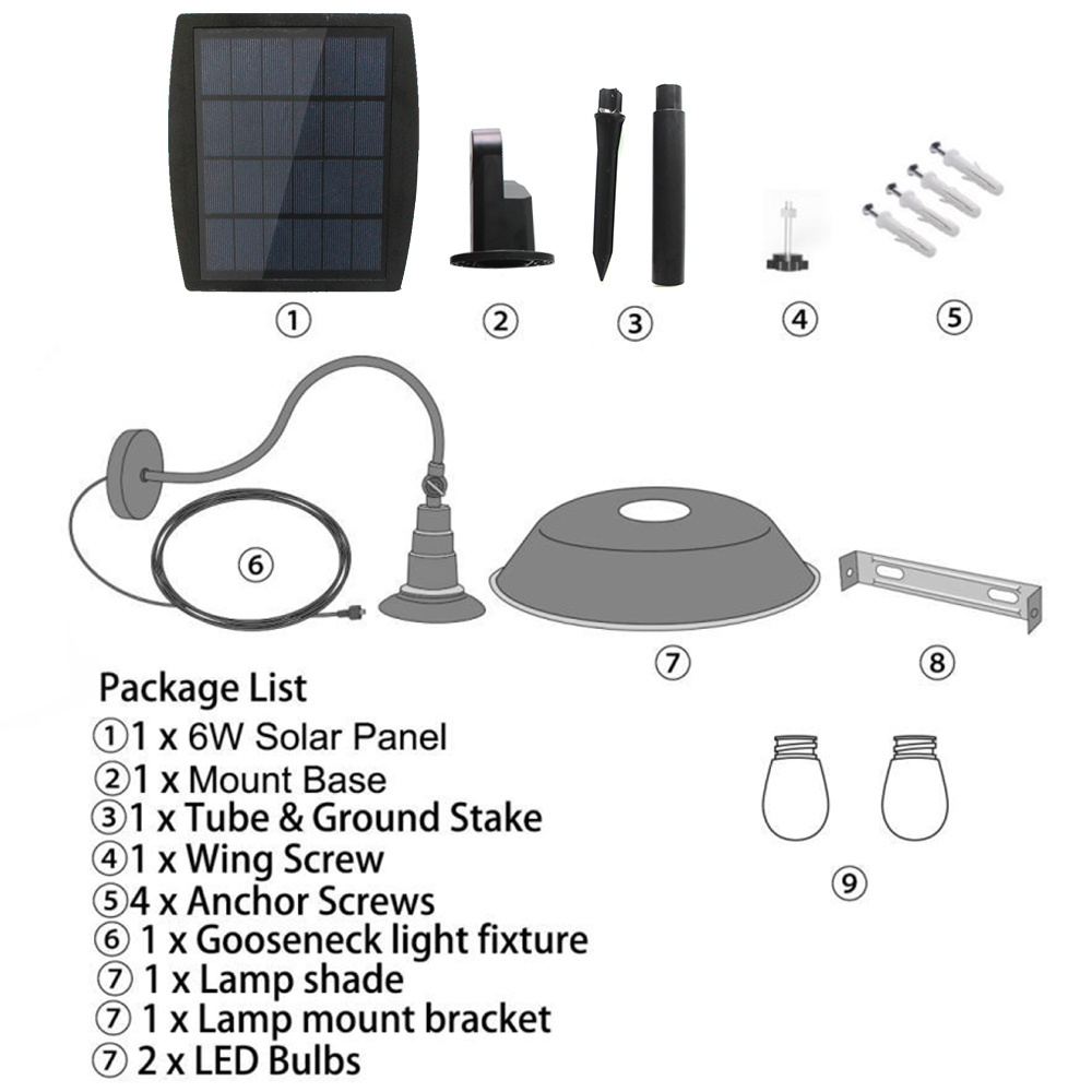 Skyvision Waterproof Outdoor Solar Wall Light Porch Garden Fence Lamp Wall Mounted LED Solar Wall Lamp