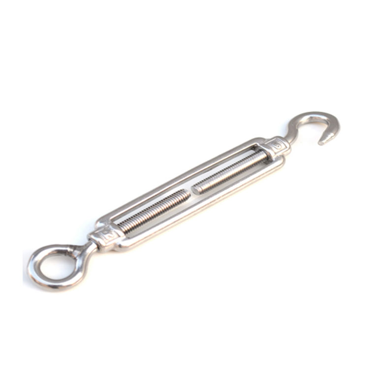 M6-M56 Standard Drop Forged Stainless Steel Din1480 Turnbuckles With Hook And Eye