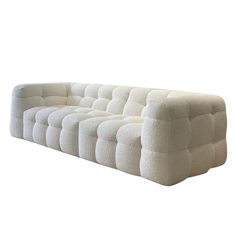 French Style Marshmallow Sofa Designer Wabash Style Lambswool Sofa Teddy Snowflake Velvet Fabric Cloud Sofa