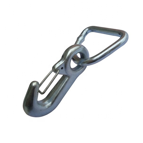 Galvanized Forged Eye Hook with 34mm D Ring, 6,600lbs Crane Hook