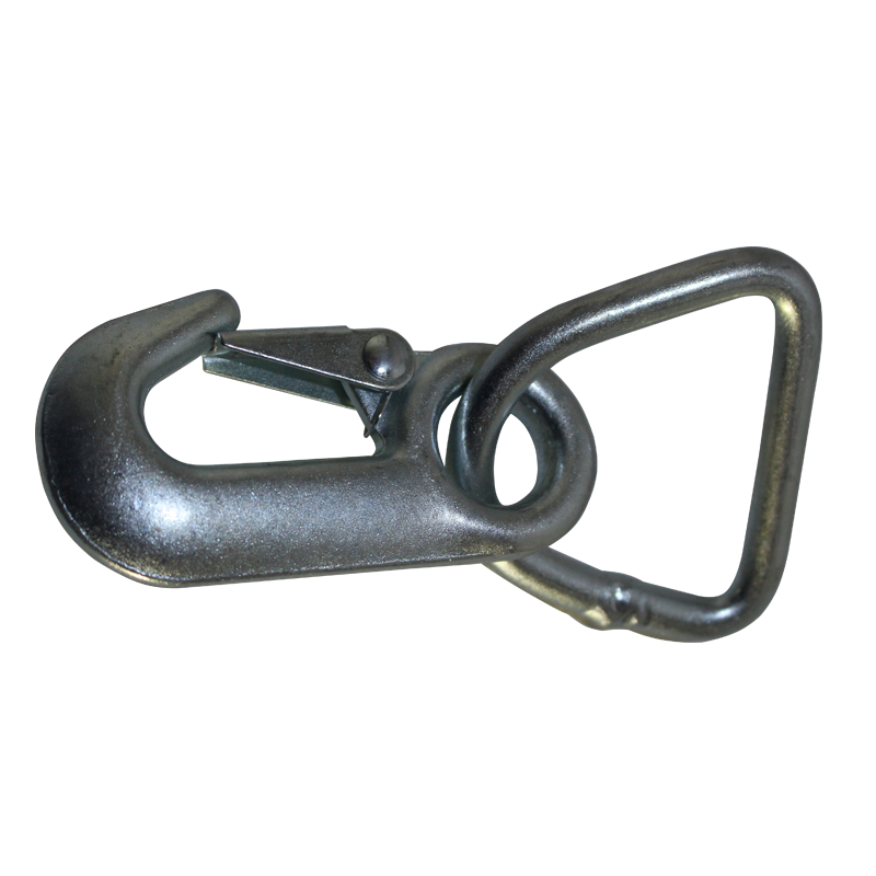 Galvanized Forged Eye Hook with 34mm D Ring, 6,600lbs Crane Hook