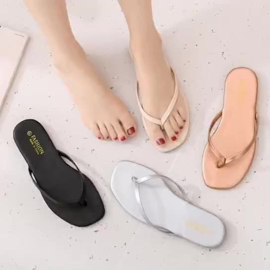 1 Dollar Low Price Vietnam Ladies Slippers Beach Girls Words Comfort Pvc Outsole Flip Flops Shoes For Women