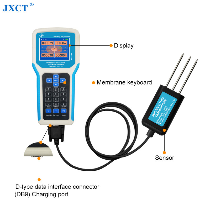 Soil velocity tester fertility nitrogen phosphorus potassium ph tester electrical conductivity EC moisture soil nutrient tester