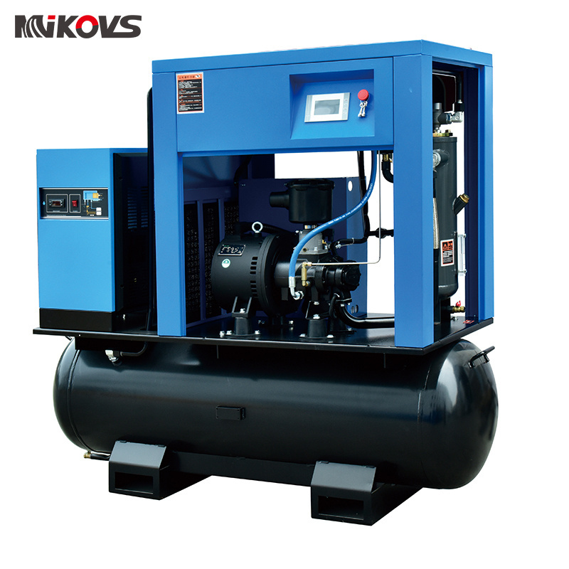 Factory Custom 5.5kw 7.5kw 11kw 15kw All-in-one Integrated Combined Screw Air Compressor With Dryer And Air Tank