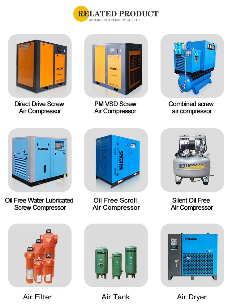 15 kw 20 HP 16 Bar Electric All In One Screw Air Compressor for Fiber Laser Cut Machine