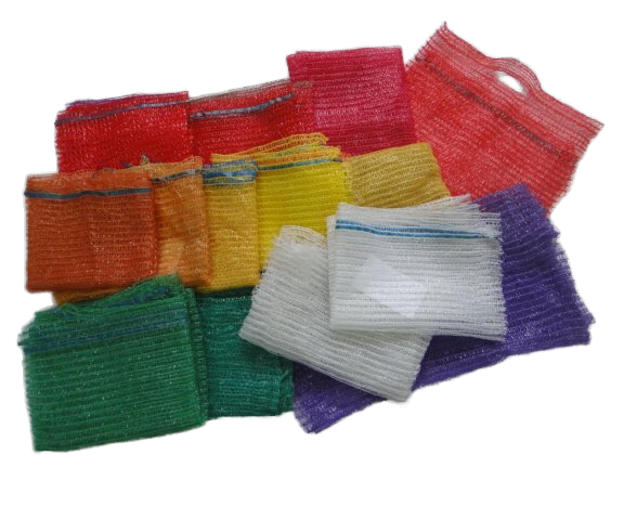 Mesh Net Sacks Bags for Vegetables Orange Agriculture Knit HDPE Custom Packaging Plastic Bag Hand Length Handle Rachel mesh bag