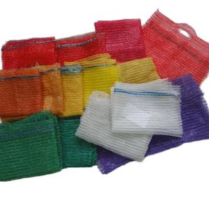 Mesh Net Sacks Bags for Vegetables Orange Agriculture Knit HDPE Custom Packaging Plastic Bag Hand Length Handle Rachel mesh bag