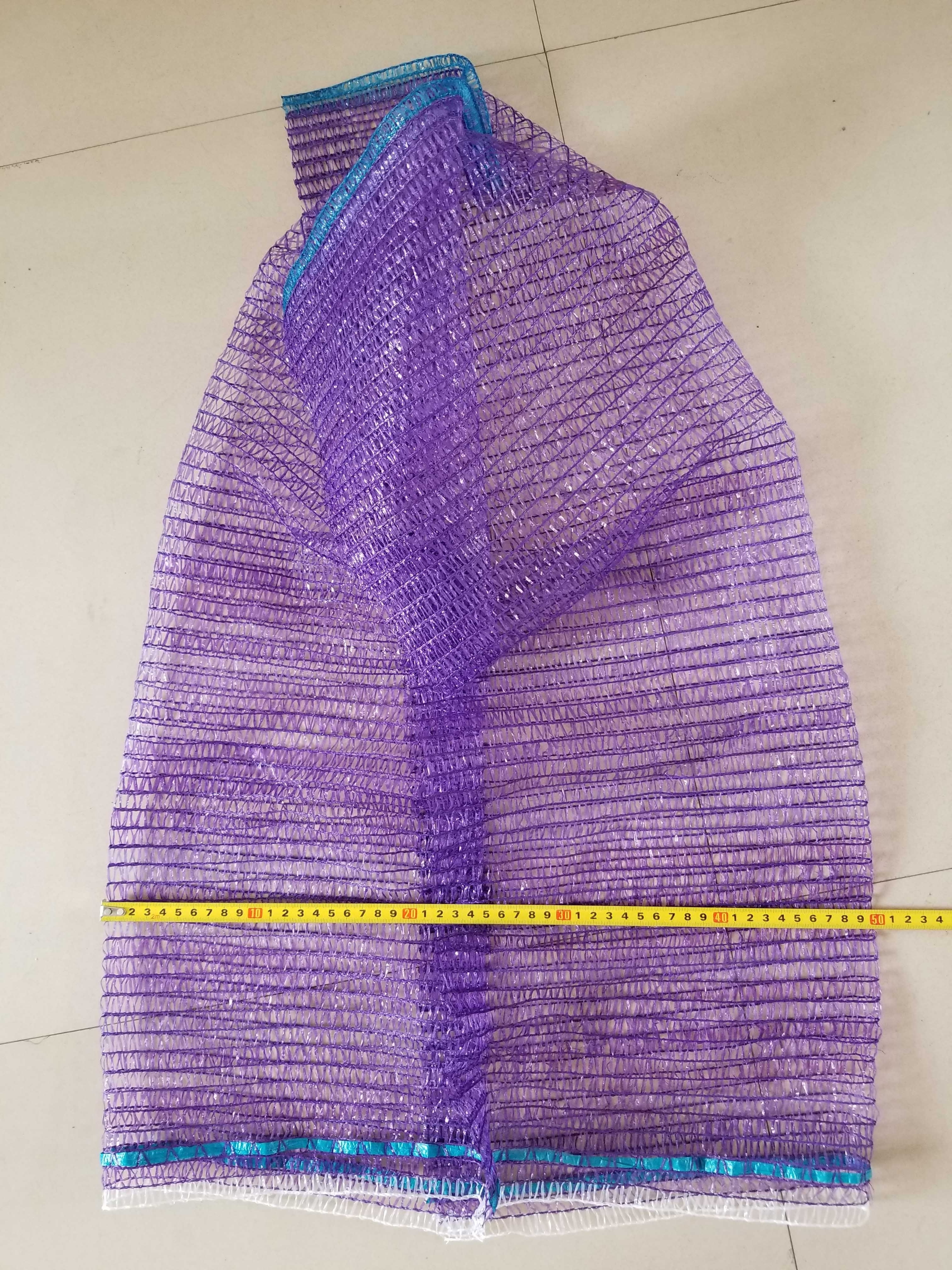 Mesh Net Sacks Bags for Vegetables Orange Agriculture Knit HDPE Custom Packaging Plastic Bag Hand Length Handle Rachel mesh bag