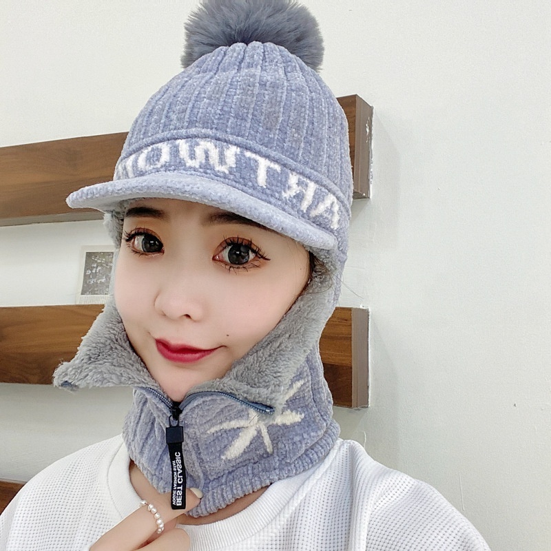 2022 Wholesale Price Multi-color Wool Knit Beanies Ear Flap Hat