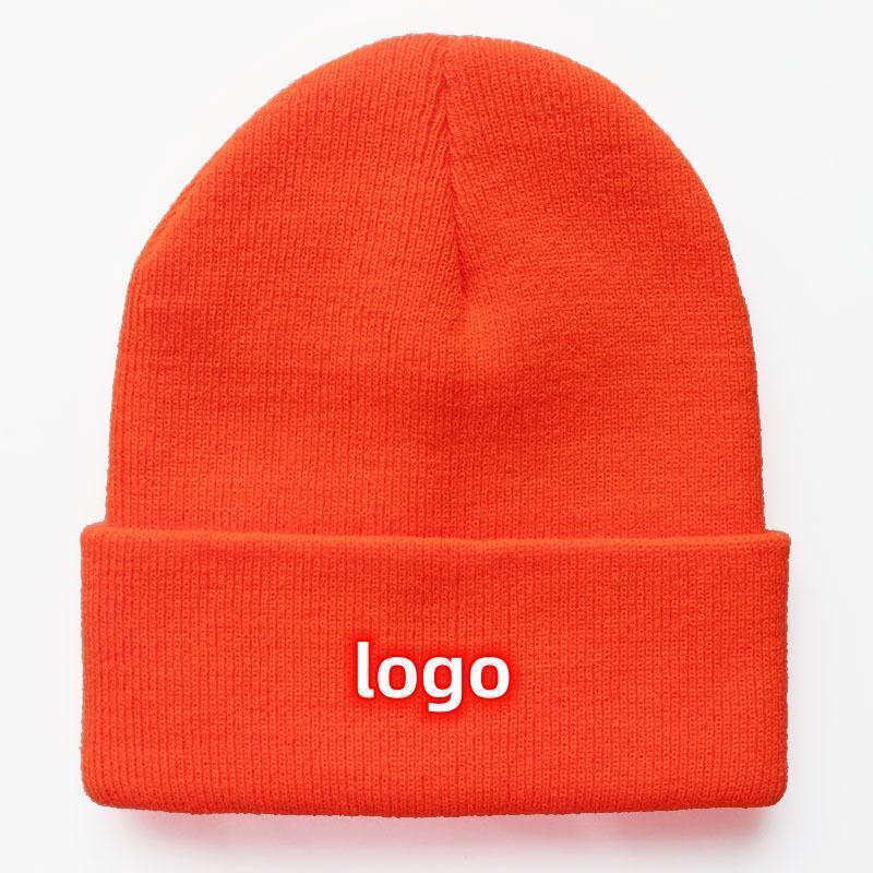 Cap winter Multi-colour Unisex Wool Knit Beanies Wholesaler Warm winter beanie hats custom logo