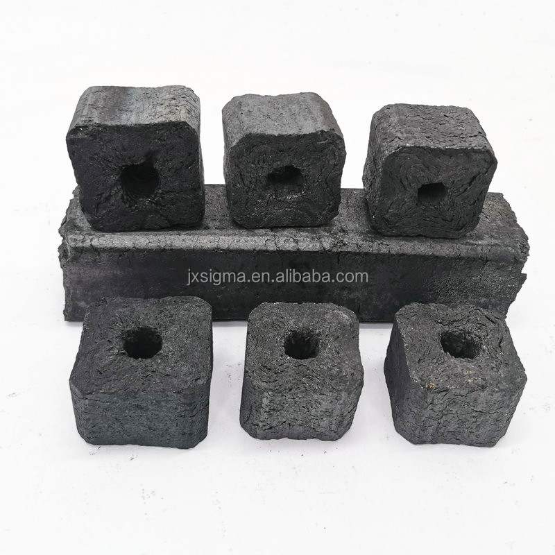 Organic bamboo sawdust briquette charcoal supper long lasting Cutting Cube bamboo charcoal briquettes price