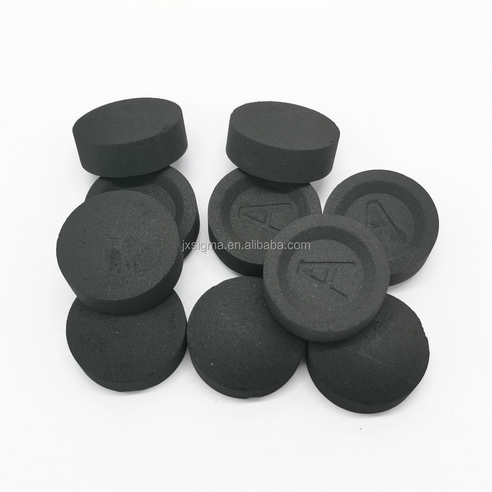 Premium quality round 33 mm 40mm quick lighting self burning coal charcoal for hookah incense