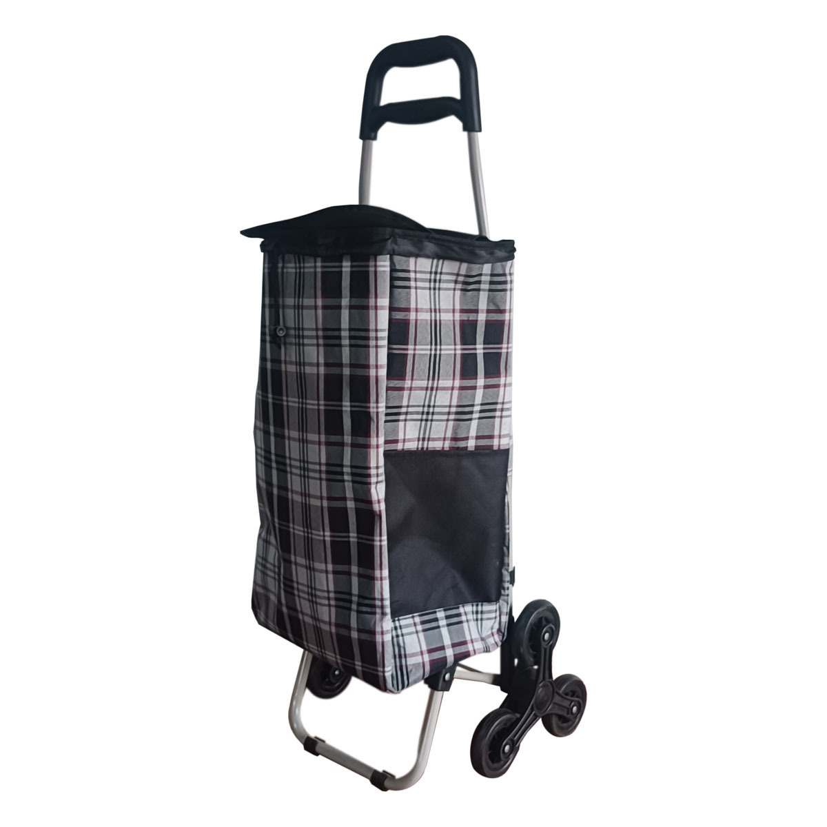 Trolley Bag Shopping Trolley For Grocery Wholesale Supermarket Trolley 600d Polyester Wheeled Reusable Folding Shopping Cart