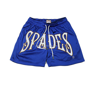 Sublimation Plain Polyester Street Wear 5 Inch Inseam Plus Size Gym Basketball Custom Mesh Men'S Shorts