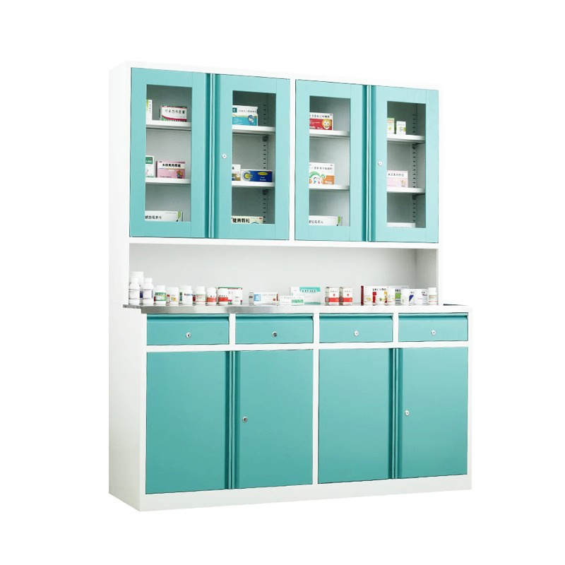 Hospital Furniture and Equipment Metal Modern Modular Medical Furniture Dental Medicine Cabinets with Drawers