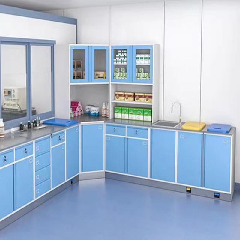 Hospital Furniture and Equipment Metal Modern Modular Medical Furniture Dental Medicine Cabinets with Drawers