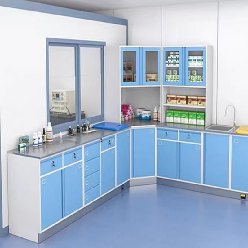 Hospital Furniture and Equipment Metal Modern Modular Medical Furniture Dental Medicine Cabinets with Drawers