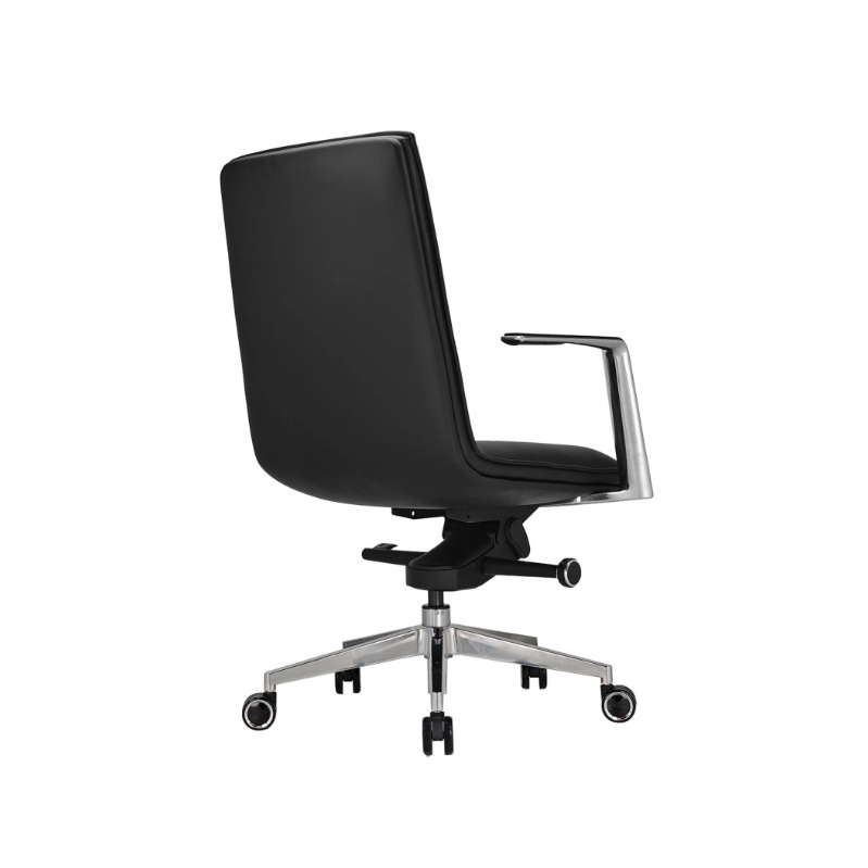 Ergonomic Big and Tall Computer Desk Chairs Executive Nappa Leather Chair High Back Swivel Office PC Chair with Rocking Function