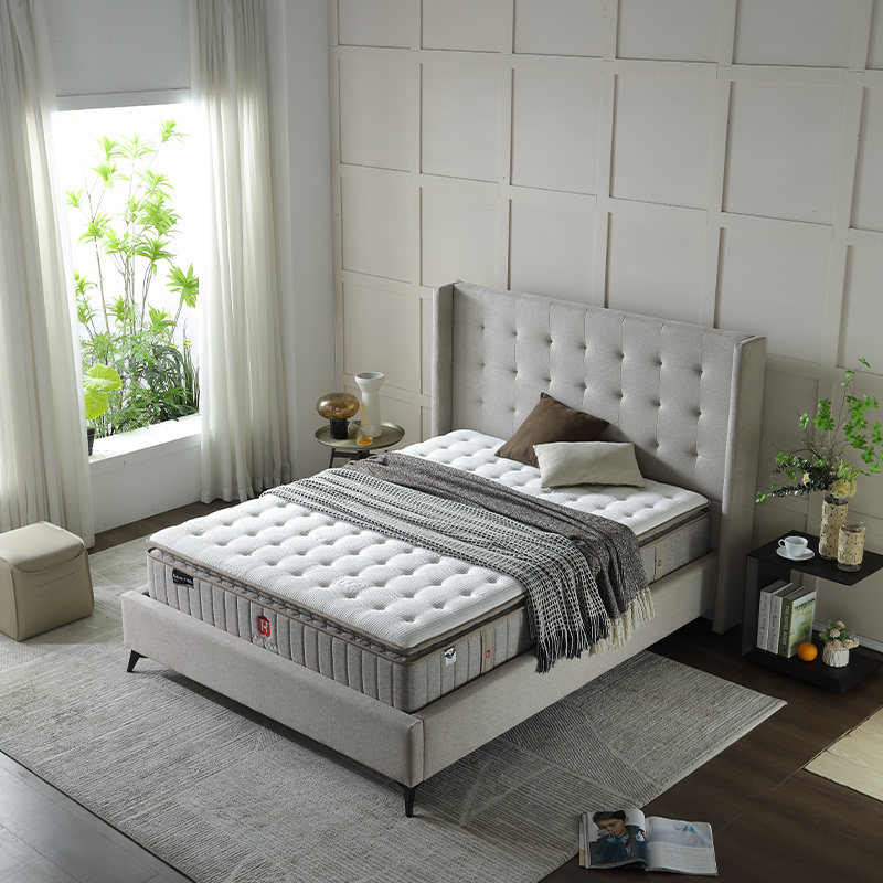 Hotel Bedroom Memory Foam Mattress for King Size Double Wall Bed Pocket Spring Made of Memory Compressed Latex Mattress