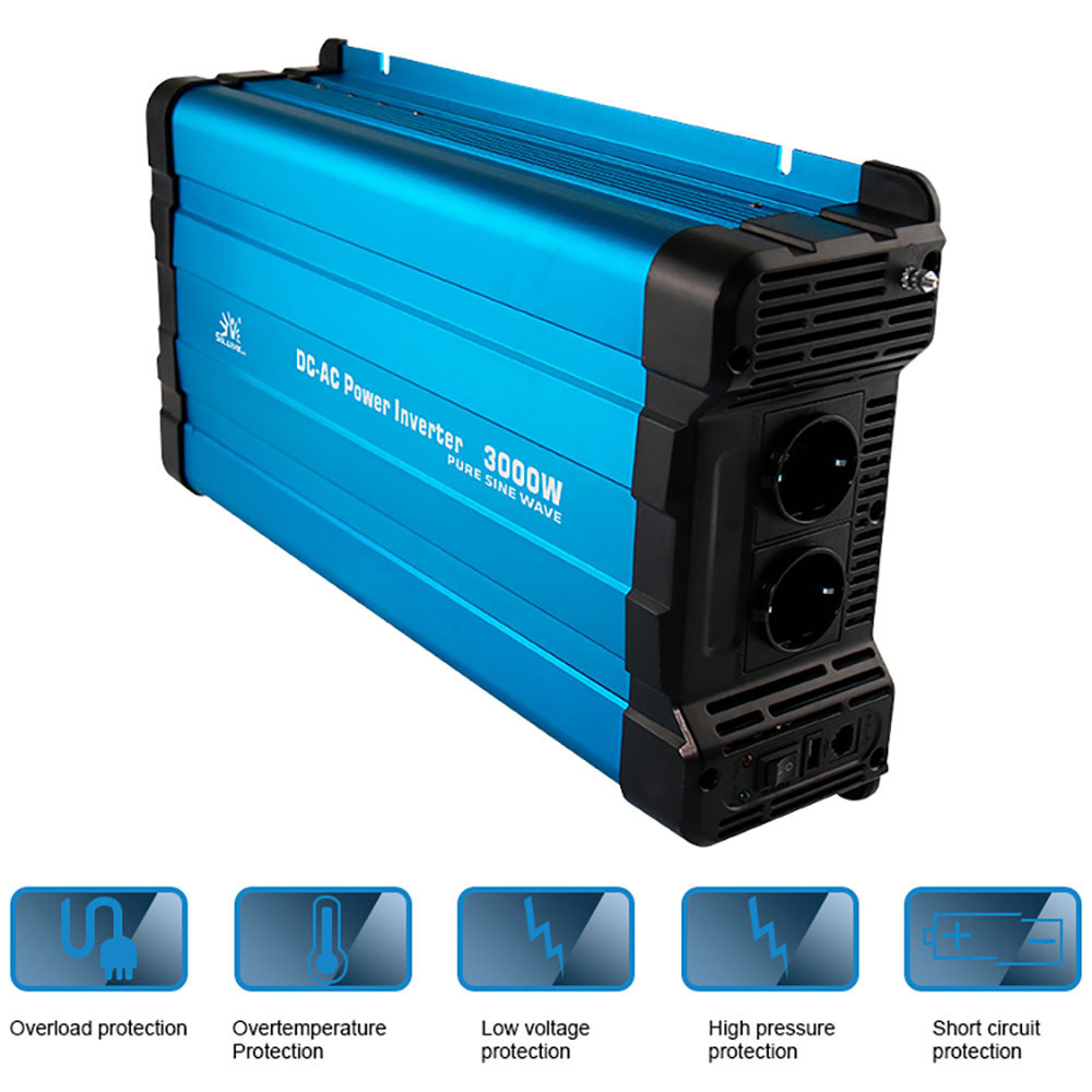 Pure Sine Wave Germany Car Inverter 12V 220V 600W 1000W 1500W 2000W 2500W 3000W 4000W,TLS-C Vehicle Mounted Power Inverter