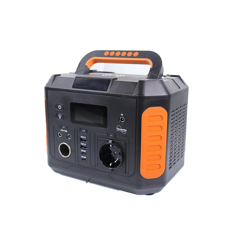 600W Solar Generator 553Wh Power Bank Two Ac Outlet Portable Power Station For Camping Hunting Vans Emergency Backup