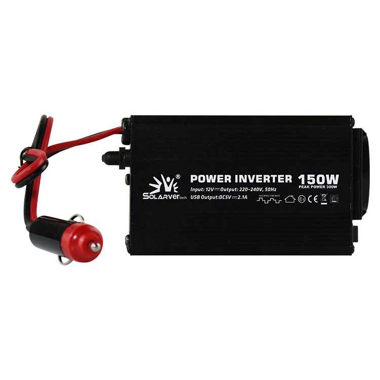 150W Car Inverter 12V 220V Car Power Inverter With Cigarette Lighter