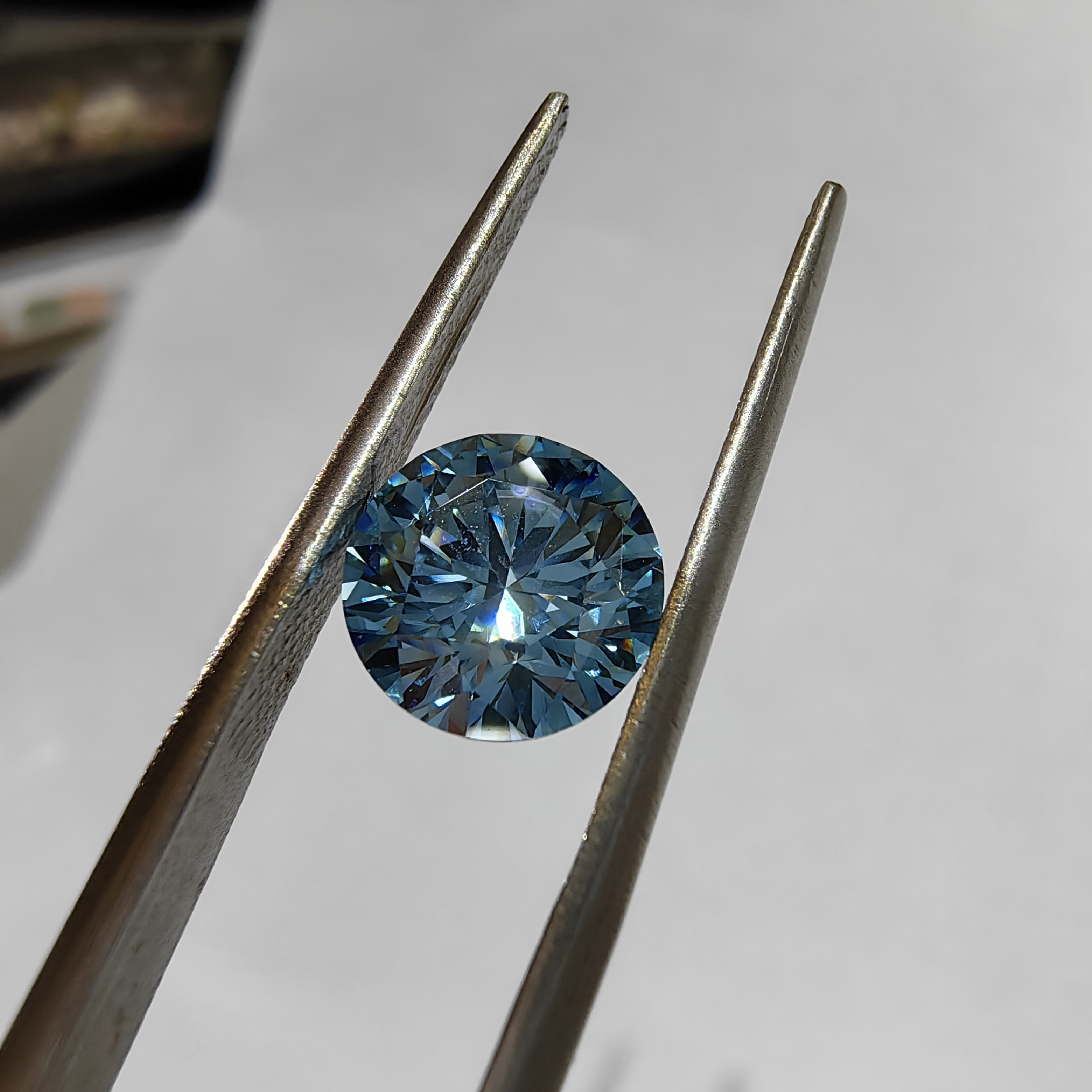 1ct Round Cut Loose Lab Grown Diamonds Blue Diamond Lab Diamonds Wholesale With Certification