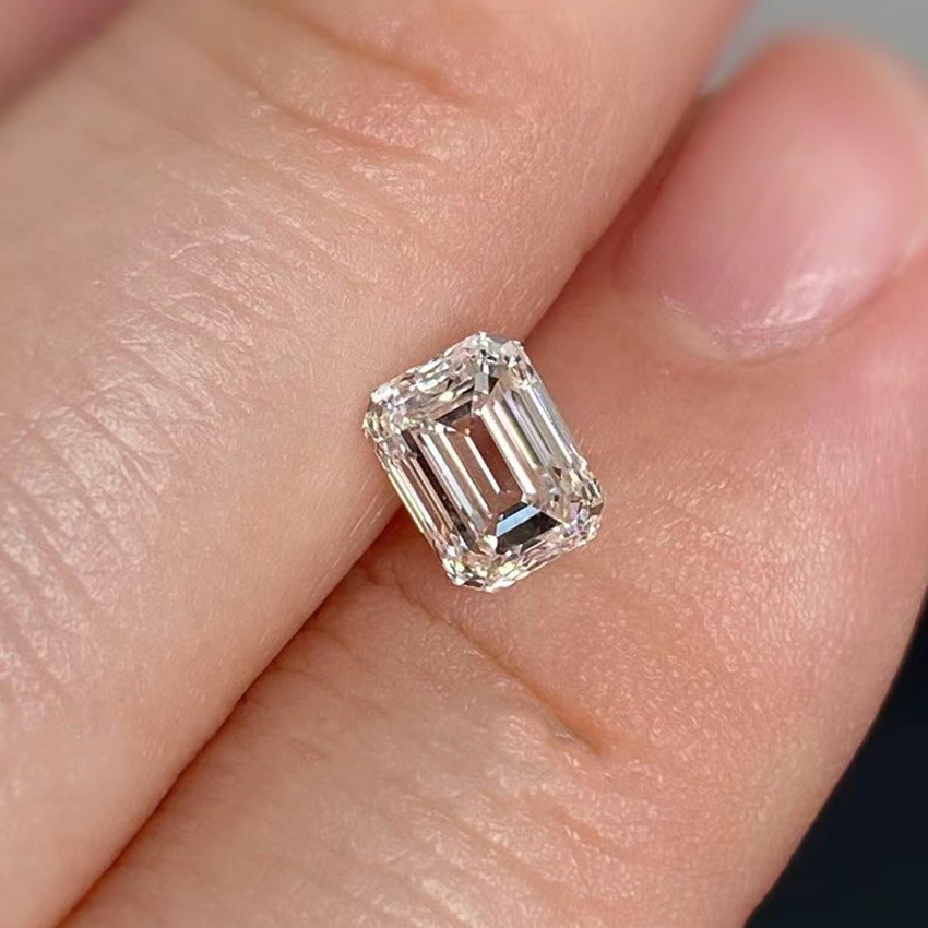 1Ct Emerald Cut Loose Diamond star product Wholesale Lab Grown Loose Diamonds Hpht Cvd Loose Diamond