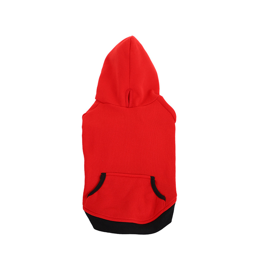 High Quality Cat Dog Pet Clothing Fashion Warmth Hooded Sweatshirt With Pocket