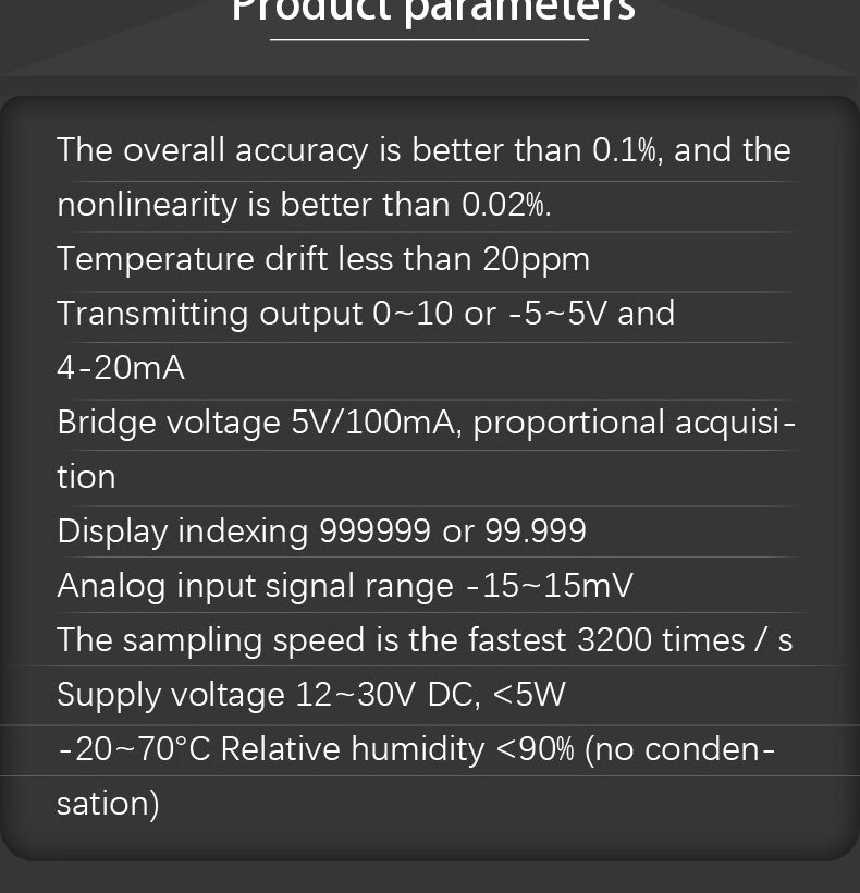 SOP056 Model RS485 Load Cell Indicators RS232 Output Digital MODBUS-RTU Display Weighing Controller