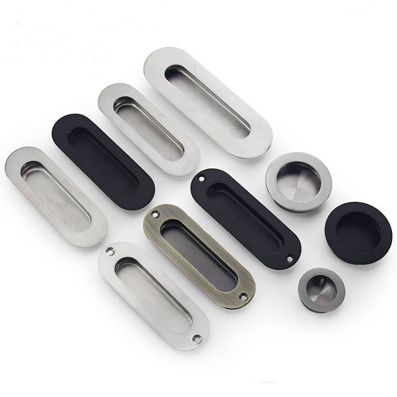 Soruda Stainless Steel Metal Hardware brushed sliver Black Gold Knob Cabinet Handles Furniture Kitchen Door Pull Handle