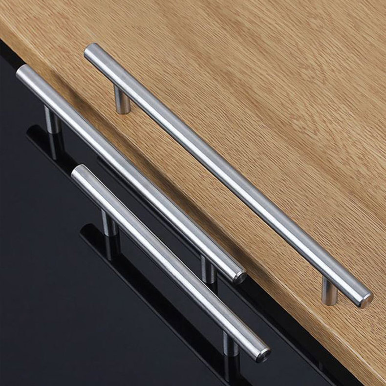 Modern Style Brushed Nickel Drawer Pulls Furniture Accessories Brass Stainless Steel Alloy Cabinet Drawer Pull Handles