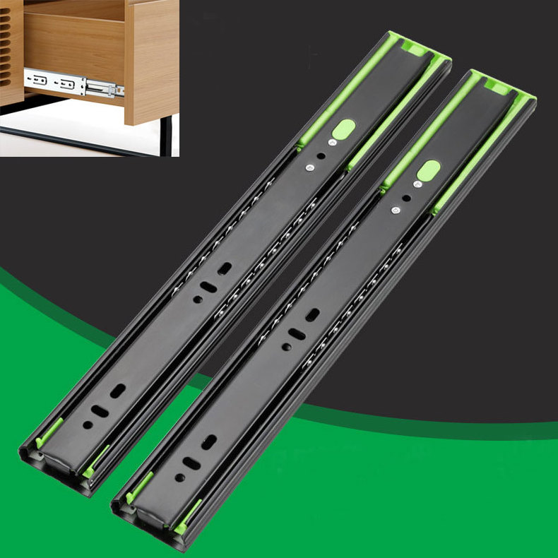 Kitchen Furniture 10 Inch 22 Inch Hydraulic Drawer Runners Metal Box Drawer Slide Soft Close Drawer Slide