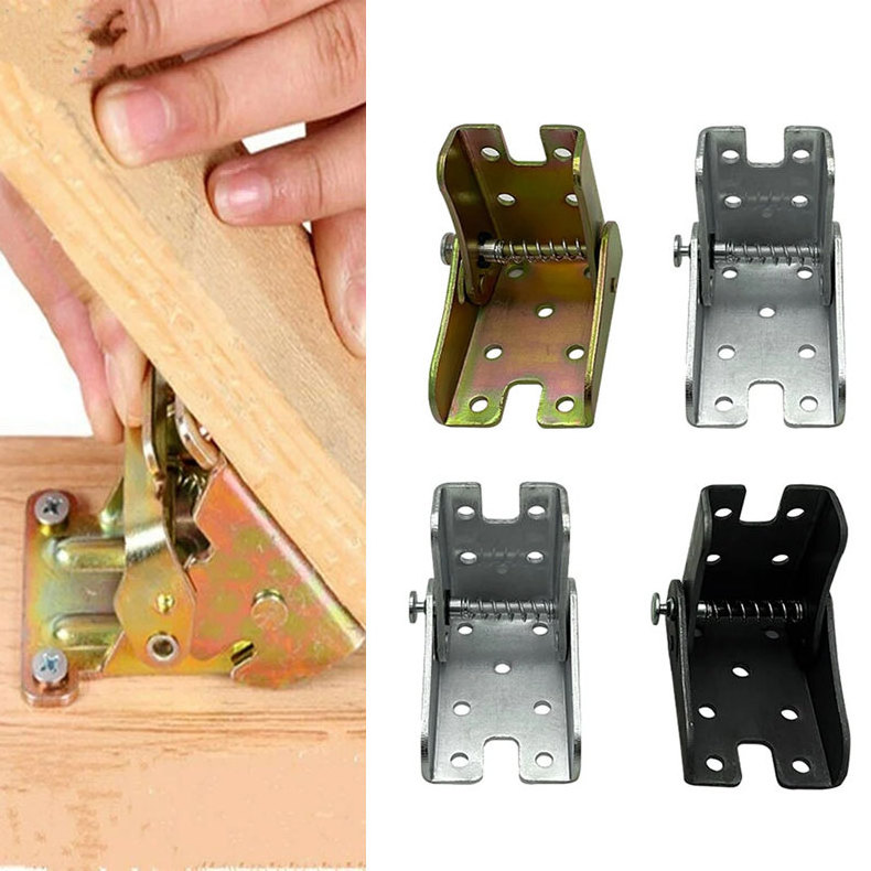 Soruda Furniture Hardware Accessories Cabinet Hinges  90 Degrees Self-Locking Folding Hinge