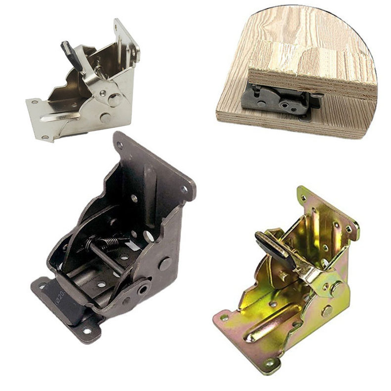 Soruda Furniture Hardware Accessories Cabinet Hinges  90 Degrees Self-Locking Folding Hinge