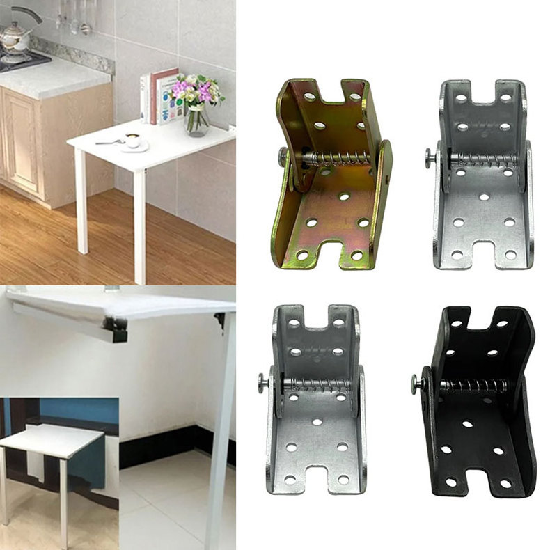 Soruda Furniture Hardware Accessories Cabinet Hinges  90 Degrees Self-Locking Folding Hinge