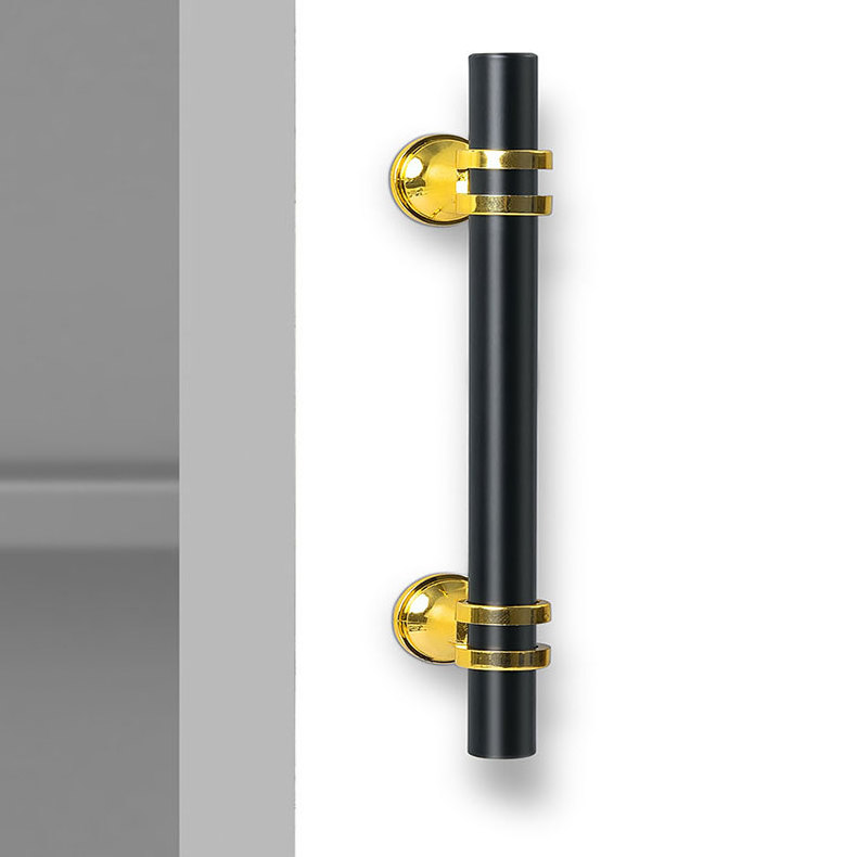 Soruda Furniture Hardware Volume Gold Black Door Dresser Pull Cabinet T bar Handles and Knobs for Kitchen Cabinet