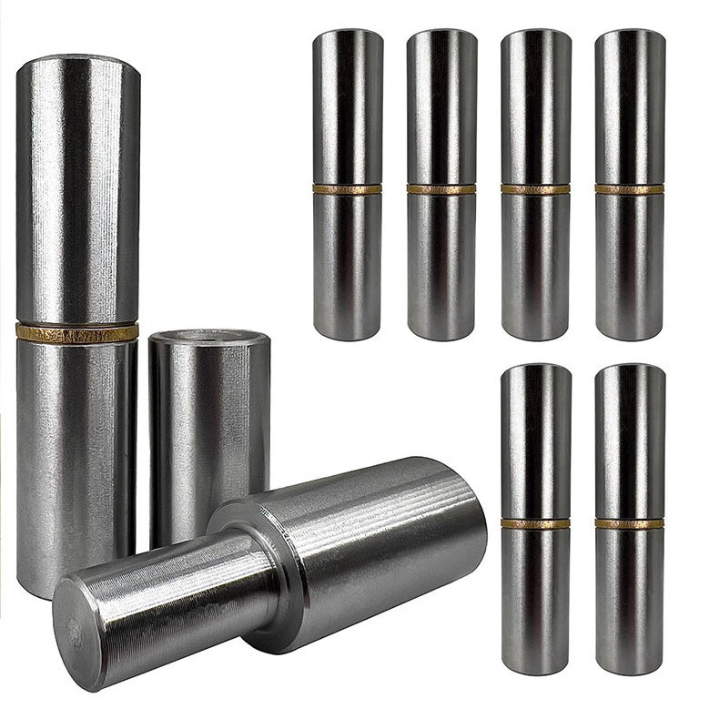 Weldable Barrel Hinges Heavy Duty Steel Weld On Bullet Door Detachable Hinges for Swing Door Gates Trailer Ramp Gate