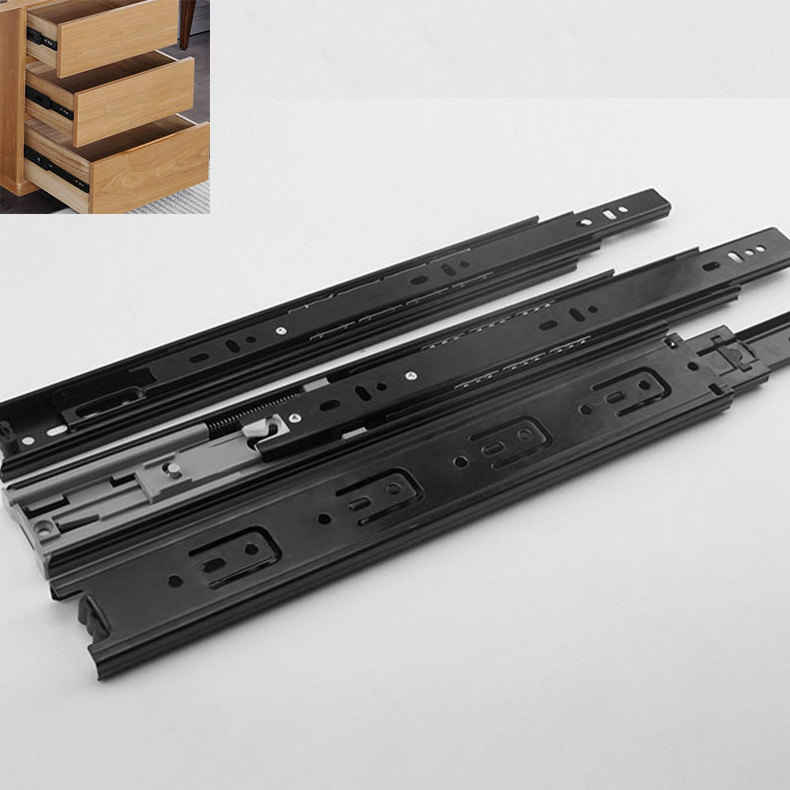 Soft closing telescopic channel for drawer Soft Closing Wardrobe lastic Furniture hardware Drawer Slide