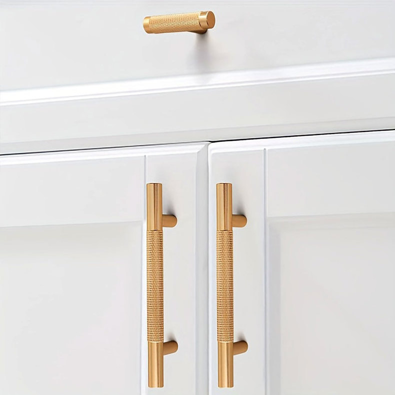 Solid Brass Gold Cupboard Handles Modern Drawer Pulls Bathroom Brushed Brass Cabinet Pulls Wardrobe Door Handles