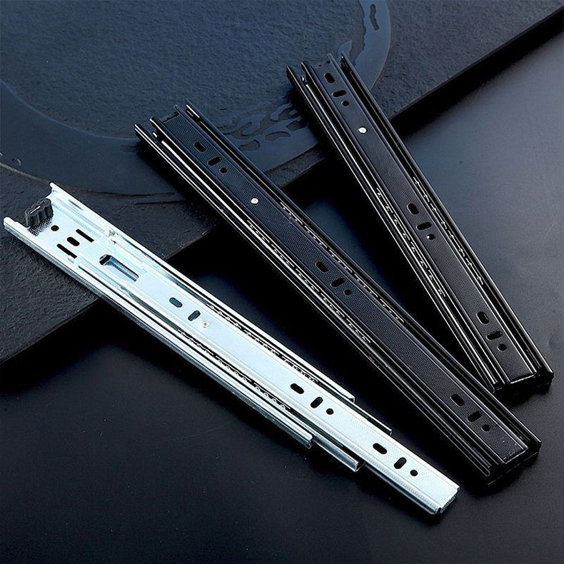 35MM Drawer Slides 8 10 12 14 16 18 20 Inch Full Extension Drawer Glides Side Mount Ball Bearing Rails Cabinet Drawer Slides