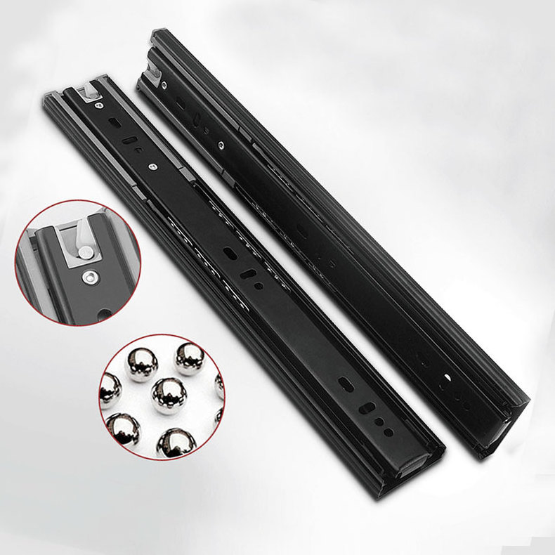 Soft closing telescopic channel for drawer Soft Closing Wardrobe lastic Furniture hardware Drawer Slide