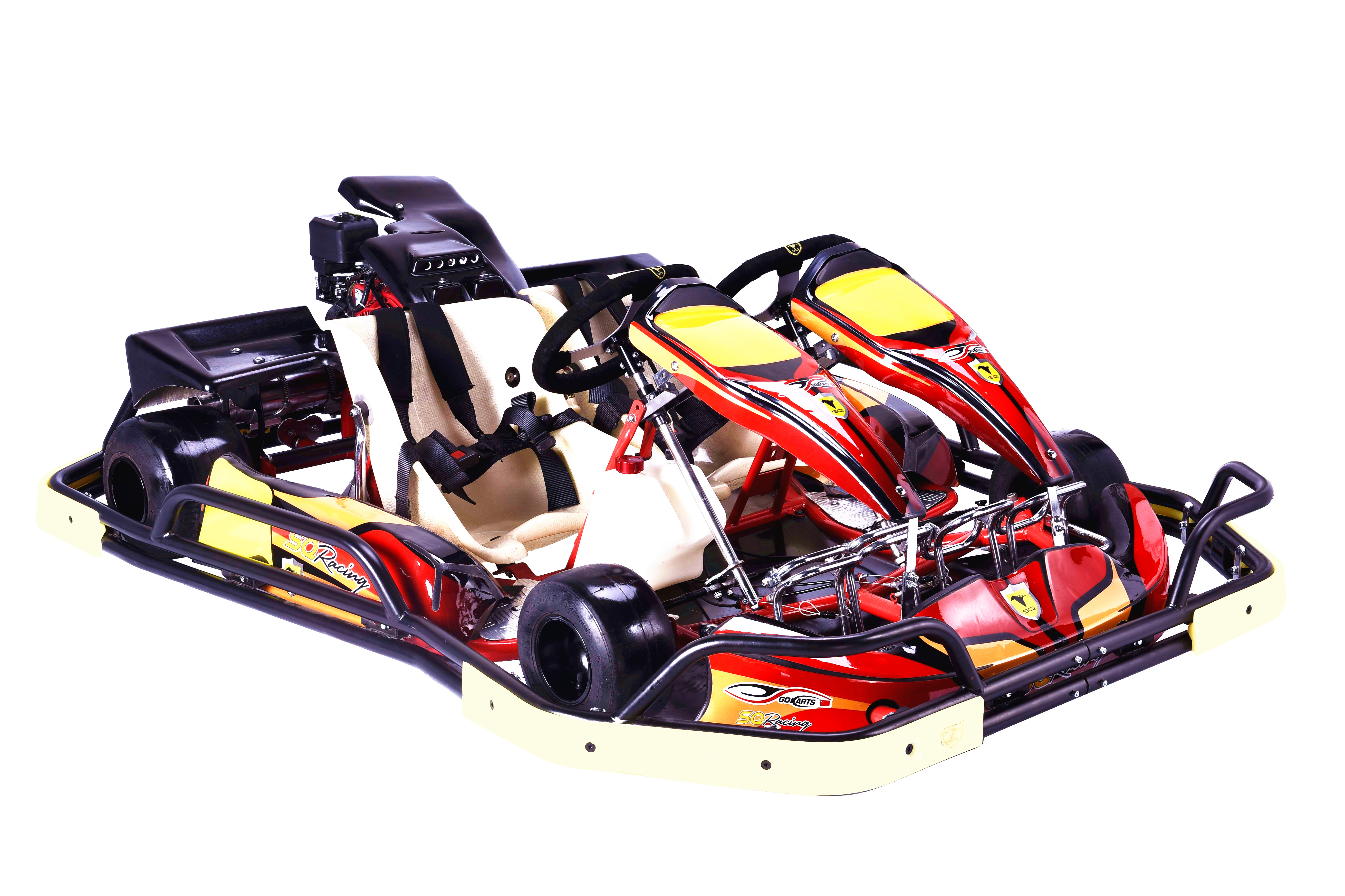 SQ 200cc/270cc/390cc two seats go kart /karting 6.5HP with safety bumper