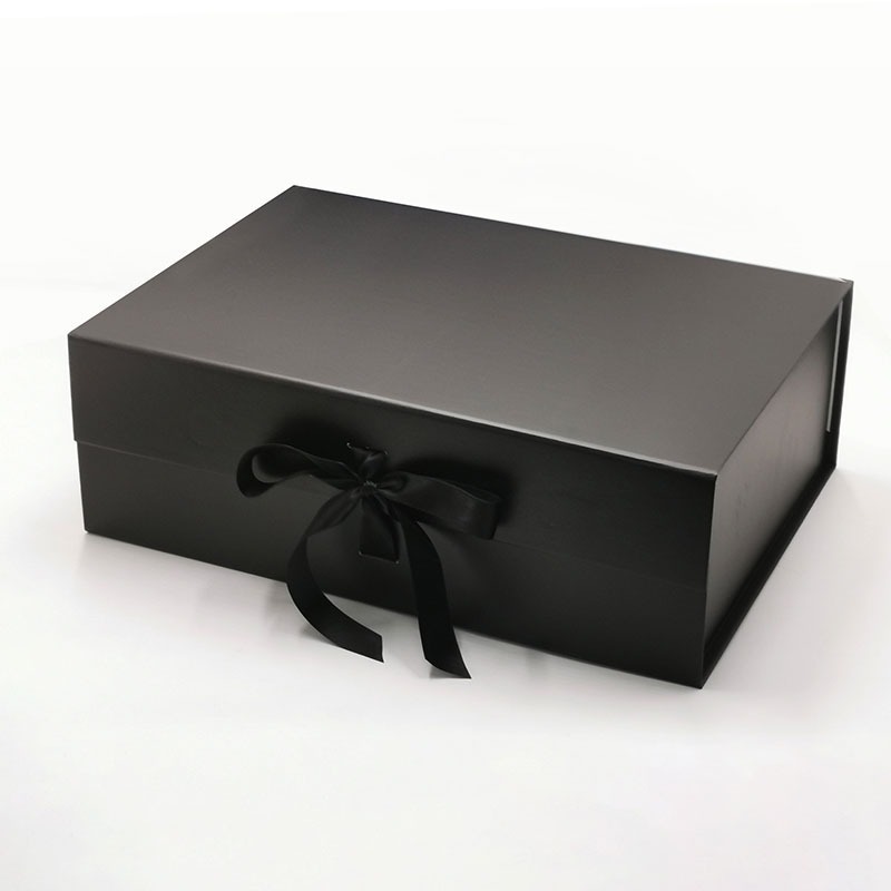 custom logo packaging box magnetic black box gift box